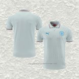 Camiseta Polo del Manchester City 22-23 Gris