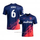 Camiseta Segunda Atletico Madrid Jugador Koke 21-22