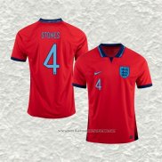 Camiseta Segunda Inglaterra Jugador Stones 2022
