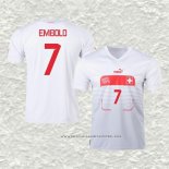 Camiseta Segunda Suiza Jugador Embolo 2022