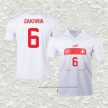 Camiseta Segunda Suiza Jugador Zakaria 2022