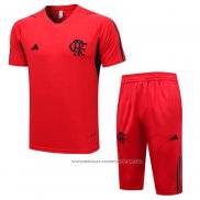 Chandal del Flamengo 23-24 Manga Corta Rojo - Pantalon Corto