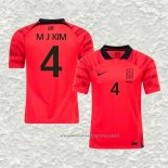 Camiseta Primera Corea del Sur Jugador Kim Min-Jae 2022