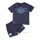 Camiseta Tercera Manchester City 21-22 Nino