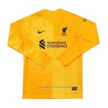 Camiseta Liverpool Portero 21-22 Manga Larga Amarillo