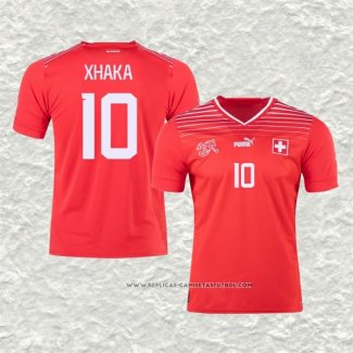 Camiseta Primera Suiza Jugador Xhaka 2022