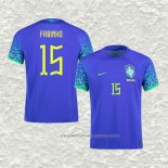 Camiseta Segunda Brasil Jugador Fabinho 2022