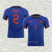 Camiseta Segunda Paises Bajos Jugador Timber 2022
