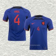Camiseta Segunda Paises Bajos Jugador Virgil 2022