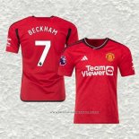 Camiseta Primera Manchester United Jugador Beckham 23-24