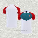 Camiseta Polo del Liverpool 22-23 Verde Blanco Rojo