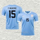 Camiseta Primera Uruguay Jugador F.Valverde 2022