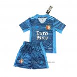 Camiseta Feyenoord Portero 21-22 Nino Azul