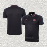Camiseta Polo del Paris Saint-Germain 20-21 Negro y Gris