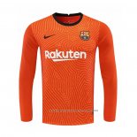 Camiseta Barcelona Portero 20-21 Manga Larga Naranja