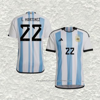 Camiseta Primera Argentina Jugador L.Martinez 2022