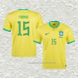 Camiseta Primera Brasil Jugador Fabinho 2022