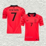 Camiseta Primera Corea del Sur Jugador Son Heung Min 2022