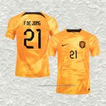 Camiseta Primera Paises Bajos Jugador F.De Jong 2022