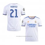 Camiseta Primera Real Madrid Jugador Rodrygo 21-22