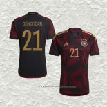 Camiseta Segunda Alemania Jugador Gundogan 2022