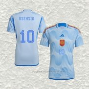 Camiseta Segunda Espana Jugador Asensio 2022