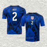 Camiseta Segunda Estados Unidos Jugador Dest 2022