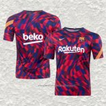 Camiseta de Entrenamiento Barcelona 20-21 Rojo
