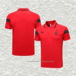 Camiseta Polo del AC Milan 23-24 Rojo