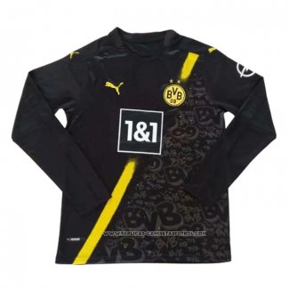 Camiseta Segunda Borussia Dortmund 20-21 Manga Larga