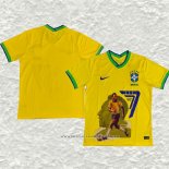Tailandia Camiseta Brasil Special Pele 2022 Amarillo