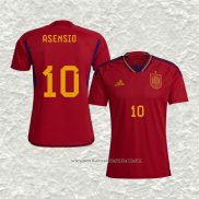 Camiseta Primera Espana Jugador Asensio 2022