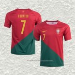 Camiseta Primera Portugal Jugador Ronaldo 2022