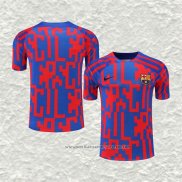 Camiseta de Entrenamiento Barcelona 22-23 Rojo y Azul