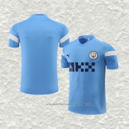 Camiseta de Entrenamiento Manchester City 22-23 Azul