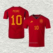 Camiseta Primera Espana Jugador Pedri 2022