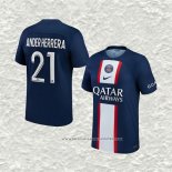 Camiseta Primera Paris Saint-Germain Jugador Ander Herrera 22-23