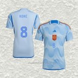 Camiseta Segunda Espana Jugador Koke 2022
