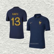 Camiseta Primera Francia Jugador Kante 2022
