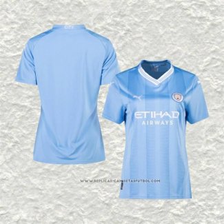 Camiseta Primera Manchester City 23-24 Mujer