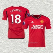 Camiseta Primera Manchester United Jugador Casemiro 23-24