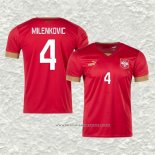 Camiseta Primera Serbia Jugador Milenkovic 2022