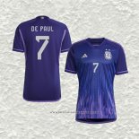 Camiseta Segunda Argentina Jugador De Paul 2022