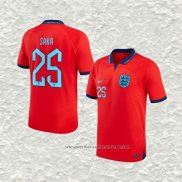 Camiseta Segunda Inglaterra Jugador Saka 2022