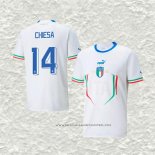 Camiseta Segunda Italia Jugador Chiesa 2022
