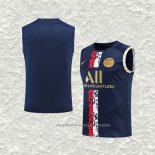 Camiseta de Entrenamiento Paris Saint-Germain 22-23 Sin Mangas Azul