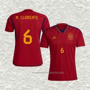 Camiseta Primera Espana Jugador M.Llorente 2022